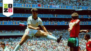 Javier Aguirre en el Mundial de México 86.