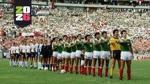 Jugadores de la Selección Mexicana en el Mundial de 1986.