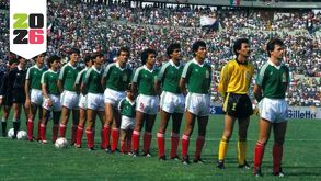Selección Mexicana en el Mundial de México 1986.