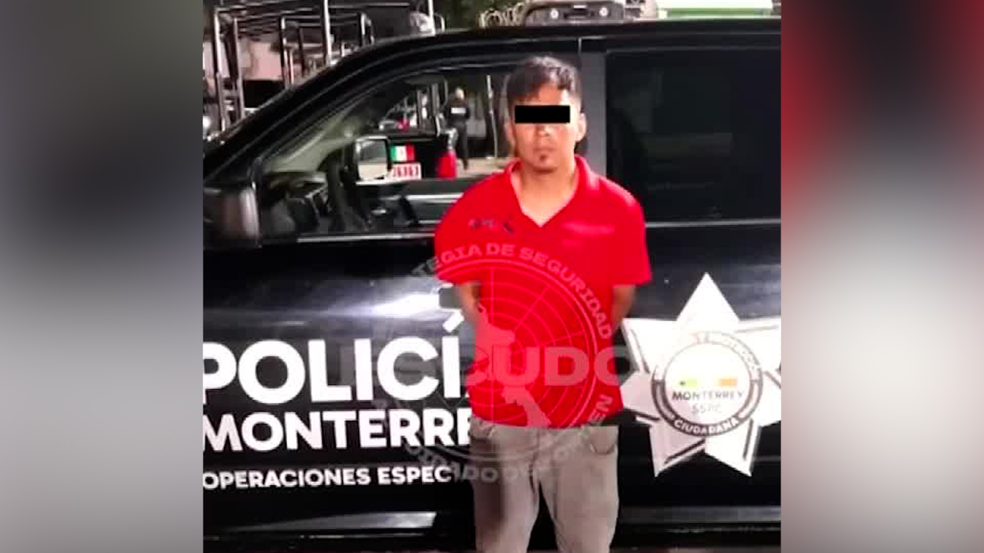 Jaime Elías, 36 años, capturado en Monterrey por robo de motocicleta el 10 de junio. Sistema C4 detectó vigilancia en tiempo real en avenida Colón.