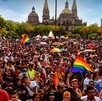 Comunidad LGBT en Plaza Liberación en Guadalajara