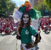 Catrina durante el Gran Desfile Mundialista