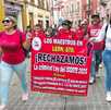 Maestros de todos los municipios de Guanajuato se unieron a las protestas del CNTE contra la Ley ISSSTE. Así se vivió en la capital guanajuatense.