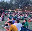 Aficionados abarrotaron el arranque del FIFA Fan Fest en Parque Fundidora tras la inauguración del Mundial y la victoria de México ante Sudáfrica.