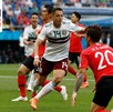 Jugadores de México vs Corea del Sur en el Mundial 2018.
