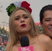 Reportera Montserrat Gómez denuncia acoso de un aficionado afuera del Estadio Ciudad de México.