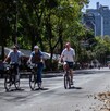 Ciclistas del Paseo Dominical en Ciudad de México