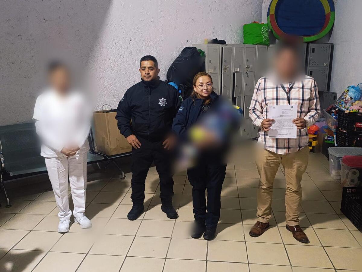 Policías encuentra a un menor de ocho meses abandonado en Ecatepec