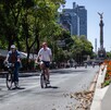 Ciclistas del Paseo Dominical en Ciudad de México