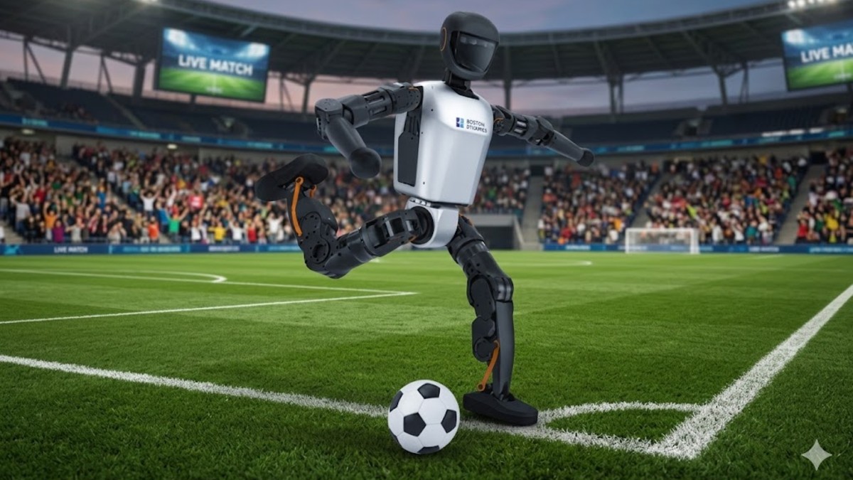 El T1 también corre tras el balón, participa en jugadas y es capaz de levantarse por sí solo