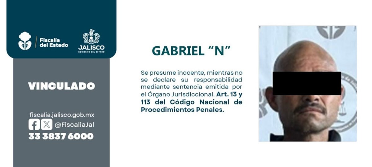 Dictan prisión preventiva a Gabriel “N” en Zapopan por el delito de inducción al suicidio feminicida de su pareja sentimental. Conoce la resolución.