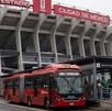Metrobús afuera de Estadio de la Ciudad de México