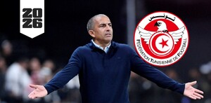 Sabri Lamouchi, entrenador de la Selección de Túnez durante el debut mundialista.