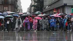 Las calles del centro de la Ciudad de México se han inundado debido a las fuertes lluvias que se han presentado.
