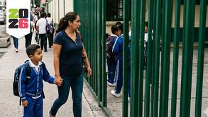 Niños asistiendo a clases durante Mundial 2026