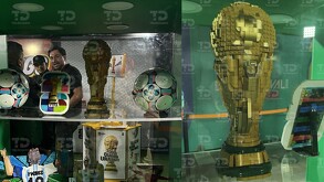 Autoridades investigan el robo de la Copa del Mundo hecha de Lego en el Fan Festival de Guadalajara