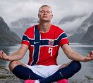 Erling Haaland con la Selección de Noruega.