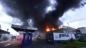 Incendio en gasera