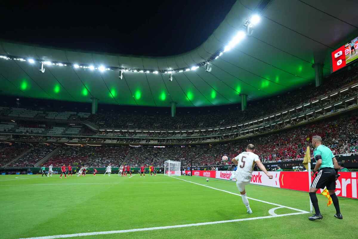 Una foto durante el partido de Chequia contra Corea del Sur