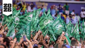 La afición de Arabia Saudita durante el Mundial 2026.