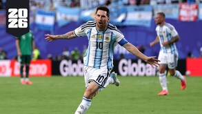 Lionel Messi festejando el 1-0 de Argentina vs Argelia en la jornada 1 de la Fase de Grupos en el Mundial 2026.