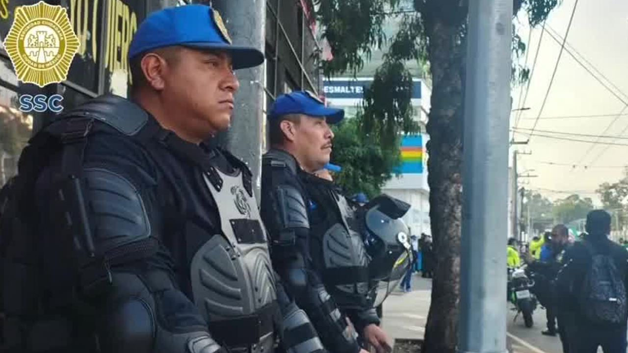 La Ciudad de México implementó un operativo especial con más de 11 mil elementos de seguridad para el partido Colombia vs Uzbekistán.v