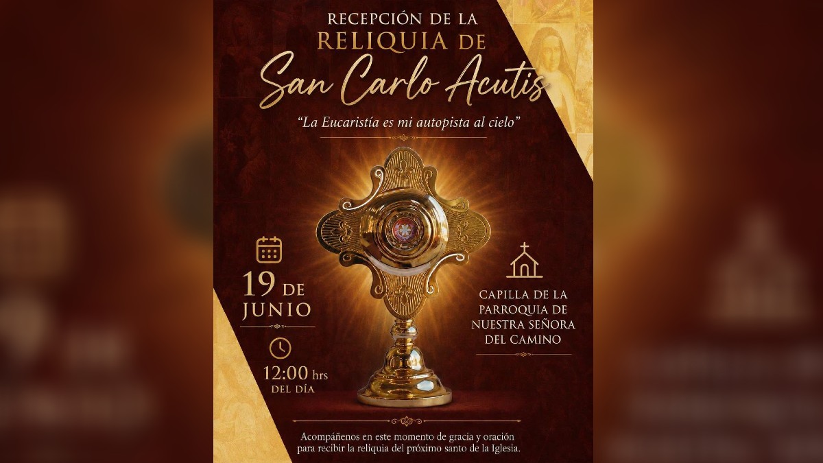 Infografía de horarios y fechas donde se expondrán las reliquias del santo