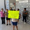 Familiares de Liam Damián protestan en la fiscalía de Nuevo León para pedir justicia