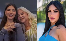 Madre de Kimberly Loaiza, junto a la hermana de la influencer, Steff Loaiza.