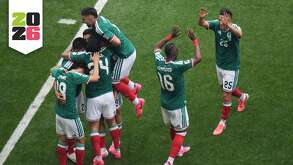 jugadores de la selección mexicana de futbol en su partido contra Sudáfrica en el Mundial 2026