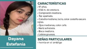 Se observa a una adolescente y se ven las características físicas de la menor desaparecida.