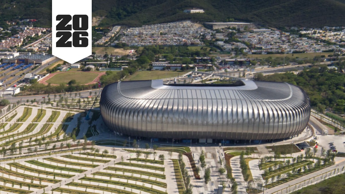 Vista aérea del Estadio Monterrey