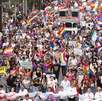 Participantes de la Marcha de la Diversidad en Monterrey.