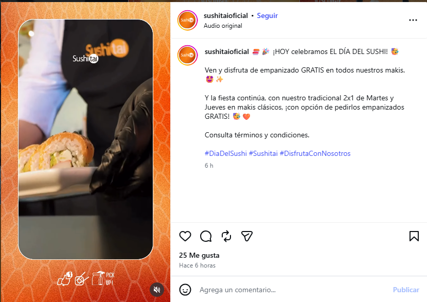 El empanizado de los makis será completamente gratis por la celebración la del Día del Sushi