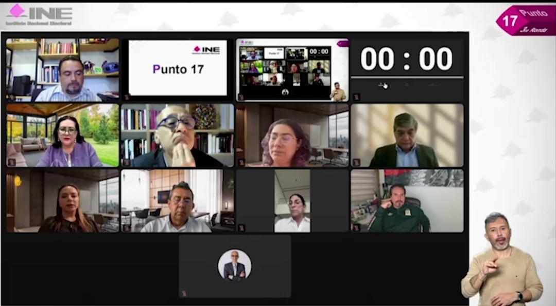 Reunión virtual INE