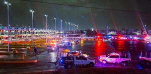 Movilización de policías en caseta de México-Pachuca