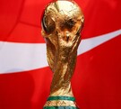 Trofeo de la Copa del Mundo durante el tour que se hizo en diferentes estados de los 3 países sedes de este torneo.