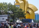 Vialidades y espacios como El Caballito son ocupadas como puntos de reunión ante sismos.
