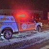 El conductor de un Tsuru resultó lesionado tras perder el control y volcar sobre la Carretera Huinalá-Dulces Nombres en Apodaca.