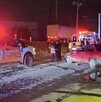 El conductor de un Tsuru resultó lesionado tras perder el control y volcar sobre la Carretera Huinalá-Dulces Nombres en Apodaca.