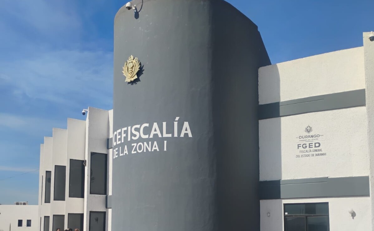 Fiscalía del estado de Durango, donde se atiende el caso de una mujer golpeada en ejido Las Huertas.