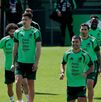 Jugadores de la Selección Mexicana en un entrenamiento sobre el Mundial 2026.