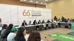 Inician mesas de análisis sobre la despenalización del aborto en el Congreso de Guanajuato este lunes con diversos colectivos reunidos.