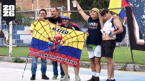 Afición colombiana en Guadalajara