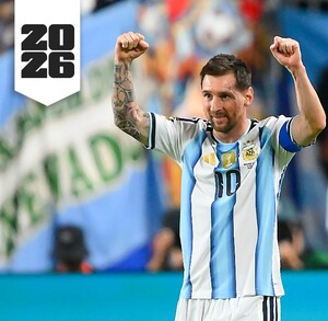 Lionel Messi celebrando un gol en el Mundial 2026 ante Argelia.