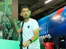 Nicolás Sánchez en el tunel de un estadio de la Liga MX.