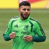 Alexis Vega entrenando con la Selección Mexicana durante el Mundial 2026.