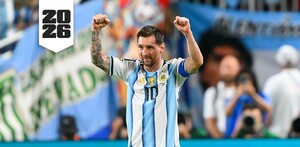 Lionel Messi celebrando un gol en el Mundial 2026 ante Argelia.