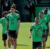 Jugadores de la Selección Mexicana en un entrenamiento sobre el Mundial 2026.