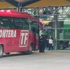 Movilización en autobús en Monterrey.
